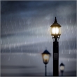Bowery Hill Black Stainless Steel Lamp Post with Outlet and Photo Eye