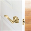Bowery Hill Contemporary Brass Privacy Door Handle Satin Gold