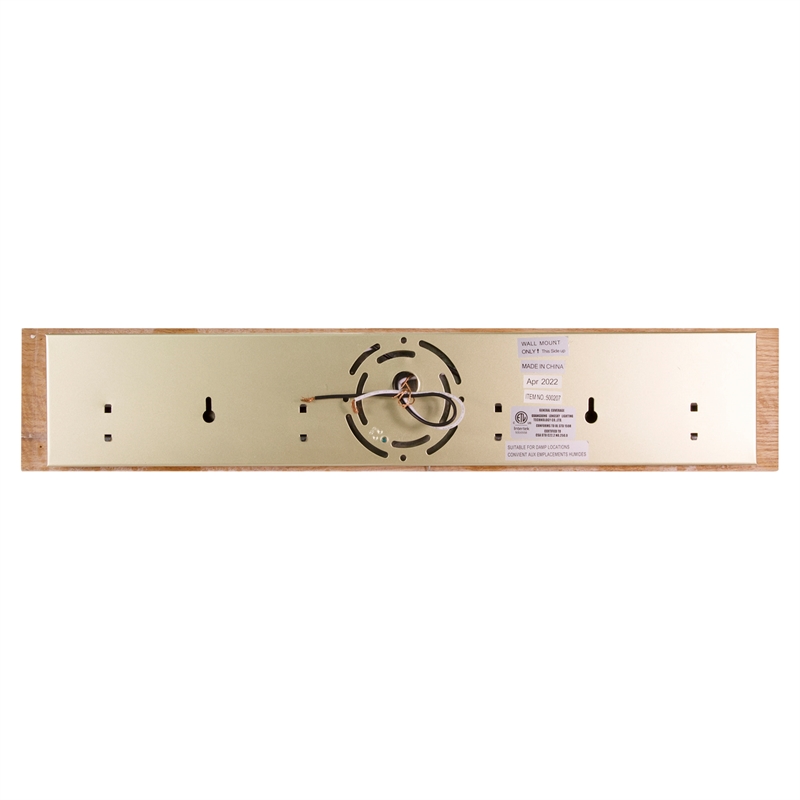 Bowery Hill Contemporary Wood Vanity Light in Honey Oak 4 Light