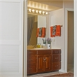 Bowery Hill Stainless Steel Vanity Light in Satin Nickel 4 Light