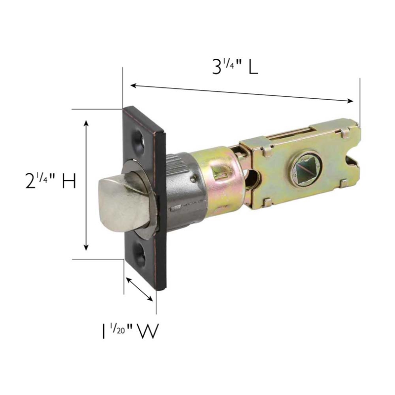 Bowery Hill 6 Way Square Metal Spindle Passage Latch Oil Rubbed Bronze