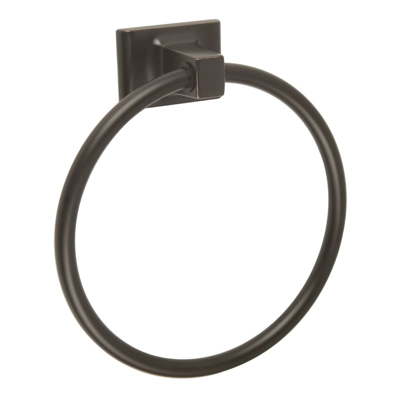Bowery Hill Contemporary Metal Towel Ring in Oil Rubbed Bronze