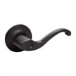 Bowery Hill Scroll Brass Keyed Entry Door Knob in Matte Black