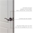 Bowery Hill Scroll Brass Keyed Entry Door Knob in Matte Black