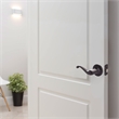 Bowery Hill Scroll Brass Keyed Entry Door Knob in Matte Black