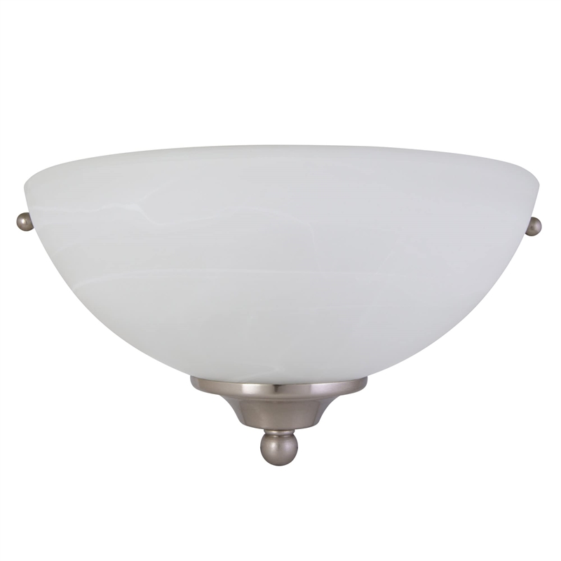 Bowery Hill 1-Light Stainless Steel Wall Sconce in Satin Nickel