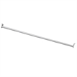 Bowery Hill Adjustable Steel Hanging Closet Rod in White 30 Inch to 48 Inch