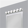 Bowery Hill Modern Steel Vanity Light in Polished Chrome 6-Light