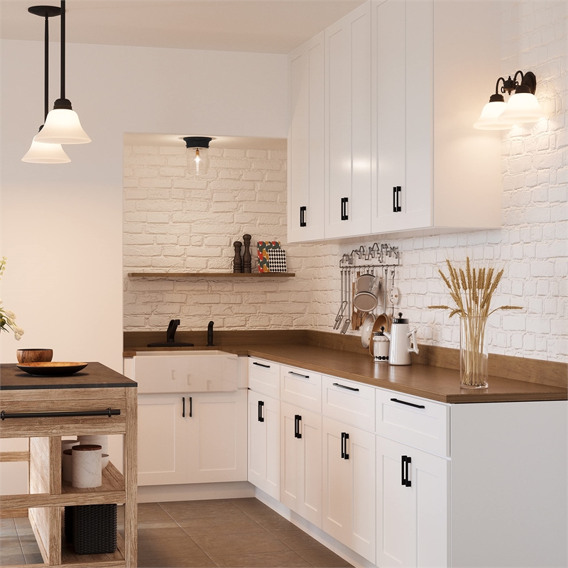 Bowery Hill Outdoor Steel Wall Mount Jelly Jar Wall Lantern Sconce in White