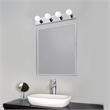 Bowery Hill Modern Steel Vanity Light in Polished Chrome 4-Light