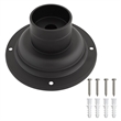 Bowery Hill Pier Base Round Mount in Matte Black 3Inch Fitter