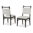 Bowery Hill Modern 7-Piece Wood Dining Table Set in Dark Walnut