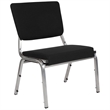 Bowery Hill Contemporary Reception Chair in Black and Silver