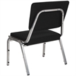 Bowery Hill Contemporary Reception Chair in Black and Silver