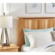 Bowery Hill Contemporary Solid Wood Queen Panel Headboard in Natural