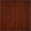 Bowery Hill 6-Drawer Transitional Wood Chest in Cherry Brown/Gunmetal