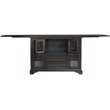 Bowery Hill Contemporary Solid Wood Flip-Top Server in Warm Gray