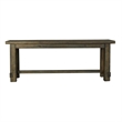 Bowery Hill Contemporary Solid Wood Dining Bench in Salvage Mahogany