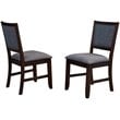 Bowery Hill Contemporary Dining Side Chair in Falcon Brown (Set of 2)
