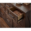 Bowery Hill 9-Drawers Farmhouse Wood Dresser in Rustic Timber Brown