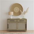 Bowery Hill Mid-Century Solid Ash Wood Server in Dark Caramel