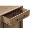 Bowery Hill Mid-Century Solid Ash Wood Server in Dark Caramel