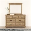 Bowery Hill Transitional New Zealand Pine Wood Dresser in Natural