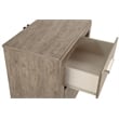 Bowery Hill Contemporary Engineered Wood 2-Drawer Night Stand-Gray