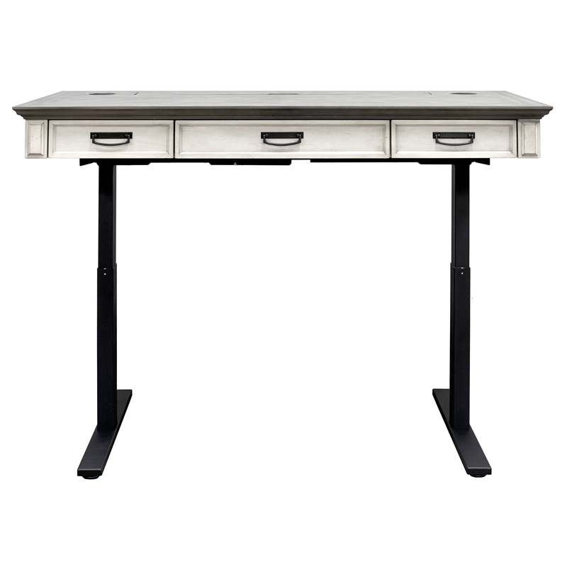 Bowery Hill Wood Writing Desk Writing Table Office Desk in White