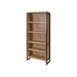 Bowery Hill Modern Open Wood Laminate Bookcase Fully Assembled Light in Brown