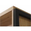 Bowery Hill Modern Open Wood Laminate Bookcase Fully Assembled Light in Brown