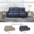 Bowery Hill Contemporary Corner-blocked Frame Ocean Power Reclining Sofa