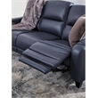 Bowery Hill Contemporary Corner-blocked Frame Ocean Power Reclining Sofa