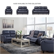 Bowery Hill Contemporary Corner-blocked Frame Ocean Power Reclining Sofa