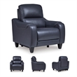 Bowery Hill Contemporary Corner-blocked Frame Ocean Power Recliner