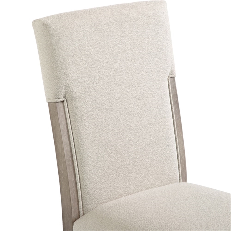 Bowery Hill Wood 7-Piece Dining Table Set in Natural