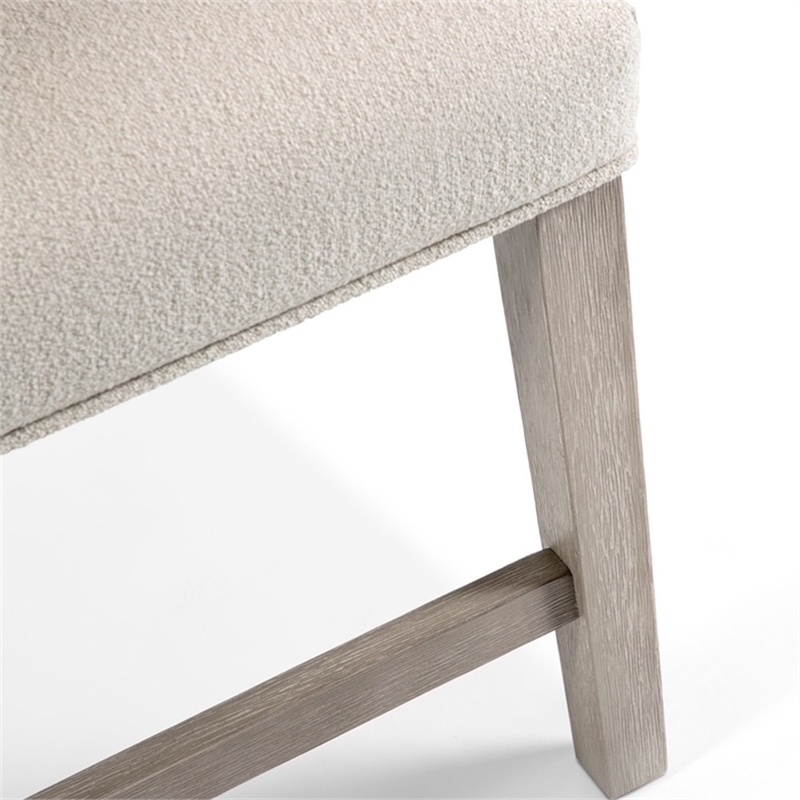 Bowery Hill Wood 7-Piece Dining Table Set in Natural