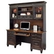 Bowery Hill Set of 3 Credenza Office Writing Desk & Bookcase & Filing Cabinet