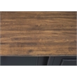 Bowery Hill Set of 2 Credenza Office Desk Writing Table & Bookcase with Doors
