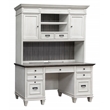 Bowery Hill Set of 3 Credenza Office Desk & Open Bookcase & File Cabinet - White