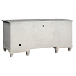 Bowery Hill Set of 3 Credenza Office Desk & Open Bookcase & File Cabinet - White