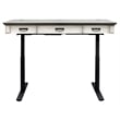 Bowery Hill Set of 3 Writing Office Desk & Bookcase with Doors & File Cabinet
