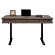 Bowery Hill Set of 3 Electronic Sit/Stand Desk & Open Bookcase & Filing Cabinet
