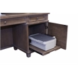 Bowery Hill Set of 3 Credenza Office Desk & Open Bookcase & Filing Cabinet