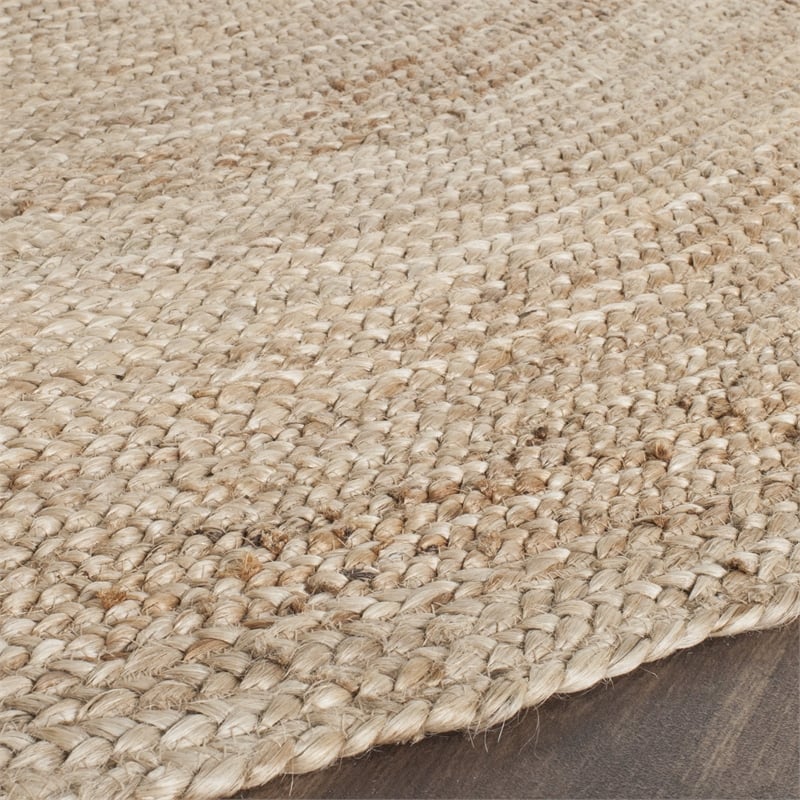 Bowery Hill Contemporary Natural Contemporary Rug - Oval 4' x 6'