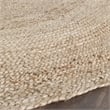 Bowery Hill Contemporary Natural Contemporary Rug - Oval 4' x 6'