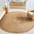 Bowery Hill Contemporary Natural Contemporary Rug - Oval 5' x 8'