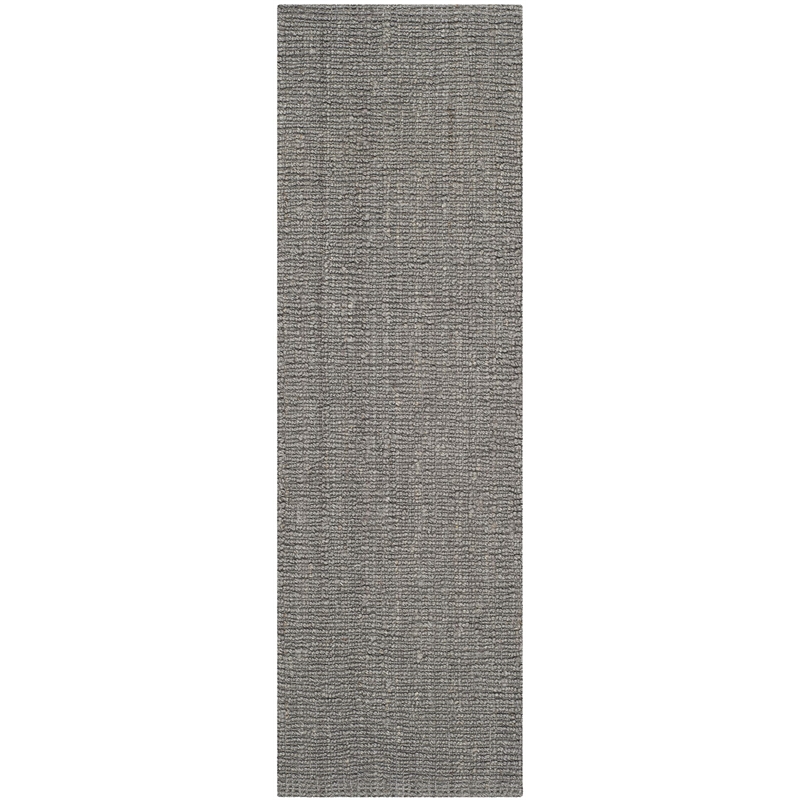 Bowery Hill Transitional Jute Light Gray Area Rug - Runner 2'6