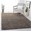 Bowery Hill Transitional Polypropylene Gray Shag Rug - 5'1