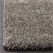 Bowery Hill Transitional Polypropylene Gray Shag Rug - 5'1